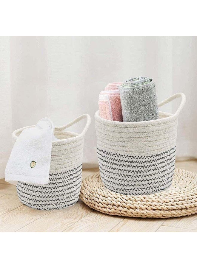 Neonix Nordic-style cotton rope woven storage basket Hanging utility storage basket - Image 5